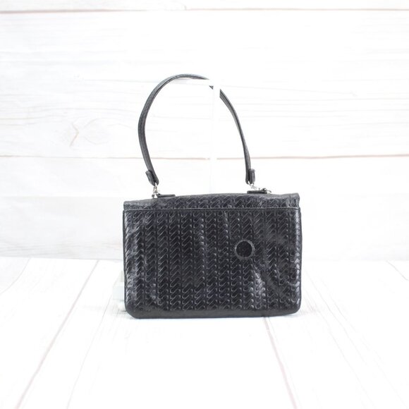 Hobo the Original Black Woven Leather Shoulder Handbag - Picture 8 of 9
